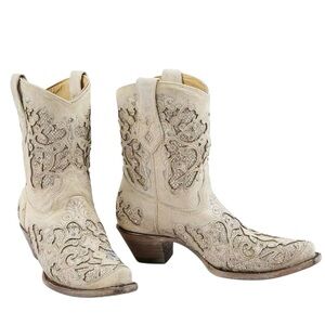 Corral Women’s Glitter Leather Western Boots Size 10
